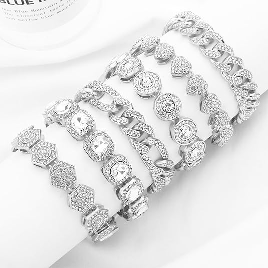 6 piece cubic zirconia bracelet for women 6 piece cubic zirconia bracelet for women