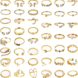 45 gold plated rings for women